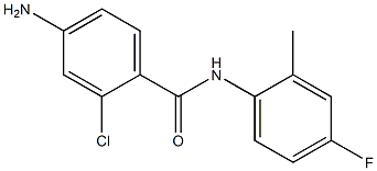 4-amino-2-chloro-N-(4-fluoro-2-methylphenyl)benzamide Struktur