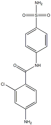 4-amino-2-chloro-N-(4-sulfamoylphenyl)benzamide Structure