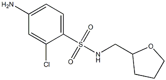  4-amino-2-chloro-N-(oxolan-2-ylmethyl)benzene-1-sulfonamide