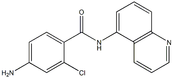 4-amino-2-chloro-N-(quinolin-5-yl)benzamide,,结构式