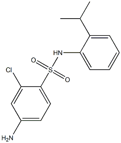 4-amino-2-chloro-N-[2-(propan-2-yl)phenyl]benzene-1-sulfonamide