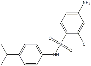 4-amino-2-chloro-N-[4-(propan-2-yl)phenyl]benzene-1-sulfonamide,,结构式