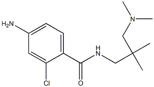 4-amino-2-chloro-N-{2-[(dimethylamino)methyl]-2-methylpropyl}benzamide Structure