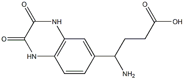 4-amino-4-(2,3-dioxo-1,2,3,4-tetrahydroquinoxalin-6-yl)butanoic acid 化学構造式