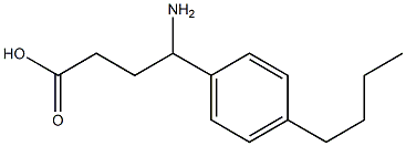 4-amino-4-(4-butylphenyl)butanoic acid Struktur