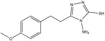 4-amino-5-[2-(4-methoxyphenyl)ethyl]-4H-1,2,4-triazole-3-thiol Structure