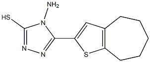 4-amino-5-{4H,5H,6H,7H,8H-cyclohepta[b]thiophen-2-yl}-4H-1,2,4-triazole-3-thiol