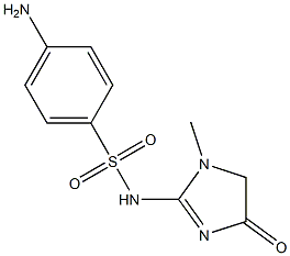 4-amino-N-(1-methyl-4-oxo-4,5-dihydro-1H-imidazol-2-yl)benzene-1-sulfonamide Structure