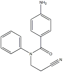 4-amino-N-(2-cyanoethyl)-N-phenylbenzamide Structure