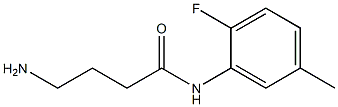 4-amino-N-(2-fluoro-5-methylphenyl)butanamide Structure