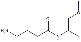 4-amino-N-(2-methoxy-1-methylethyl)butanamide 结构式