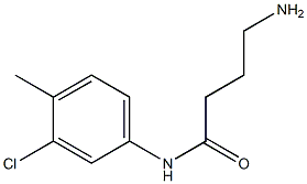 4-amino-N-(3-chloro-4-methylphenyl)butanamide Structure