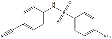 4-amino-N-(4-cyanophenyl)benzenesulfonamide 化学構造式