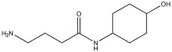 4-amino-N-(4-hydroxycyclohexyl)butanamide,,结构式