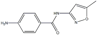 4-amino-N-(5-methylisoxazol-3-yl)benzamide 结构式