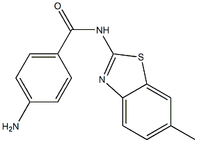 4-amino-N-(6-methyl-1,3-benzothiazol-2-yl)benzamide