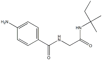 4-amino-N-{2-[(1,1-dimethylpropyl)amino]-2-oxoethyl}benzamide Structure
