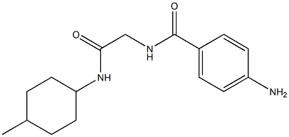 4-amino-N-{2-[(4-methylcyclohexyl)amino]-2-oxoethyl}benzamide