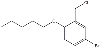 4-bromo-2-(chloromethyl)-1-(pentyloxy)benzene Structure