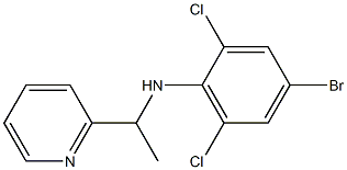 4-bromo-2,6-dichloro-N-[1-(pyridin-2-yl)ethyl]aniline