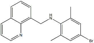 4-bromo-2,6-dimethyl-N-(quinolin-8-ylmethyl)aniline Structure