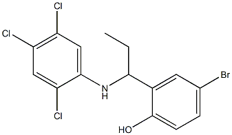 4-bromo-2-{1-[(2,4,5-trichlorophenyl)amino]propyl}phenol