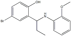 4-bromo-2-{1-[(2-methoxyphenyl)amino]propyl}phenol|