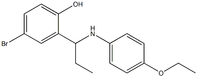  4-bromo-2-{1-[(4-ethoxyphenyl)amino]propyl}phenol