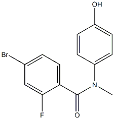 4-bromo-2-fluoro-N-(4-hydroxyphenyl)-N-methylbenzamide Structure