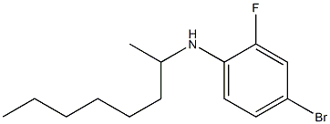 4-bromo-2-fluoro-N-(octan-2-yl)aniline,,结构式