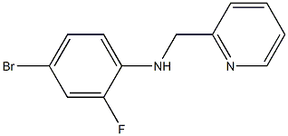 4-bromo-2-fluoro-N-(pyridin-2-ylmethyl)aniline Structure