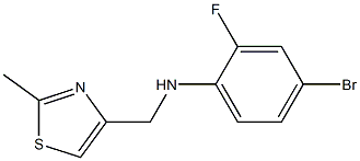  4-bromo-2-fluoro-N-[(2-methyl-1,3-thiazol-4-yl)methyl]aniline