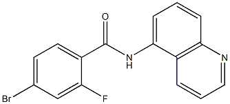 4-bromo-2-fluoro-N-quinolin-5-ylbenzamide Structure