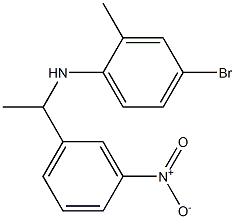 4-bromo-2-methyl-N-[1-(3-nitrophenyl)ethyl]aniline Structure