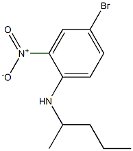 4-bromo-2-nitro-N-(pentan-2-yl)aniline Structure