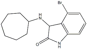 4-bromo-3-(cycloheptylamino)-2,3-dihydro-1H-indol-2-one Struktur