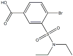 4-bromo-3-(diethylsulfamoyl)benzoic acid Structure