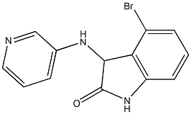 4-bromo-3-(pyridin-3-ylamino)-2,3-dihydro-1H-indol-2-one Structure