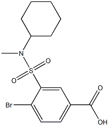 4-bromo-3-[cyclohexyl(methyl)sulfamoyl]benzoic acid Structure