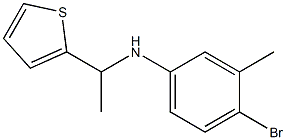 4-bromo-3-methyl-N-[1-(thiophen-2-yl)ethyl]aniline Structure