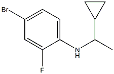 4-bromo-N-(1-cyclopropylethyl)-2-fluoroaniline Structure