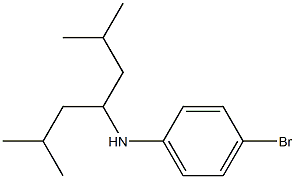 4-bromo-N-(2,6-dimethylheptan-4-yl)aniline Structure