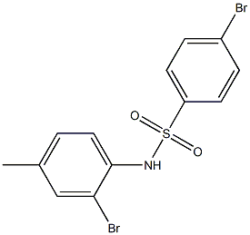 4-bromo-N-(2-bromo-4-methylphenyl)benzene-1-sulfonamide Structure