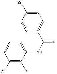 4-bromo-N-(3-chloro-2-fluorophenyl)benzamide Structure