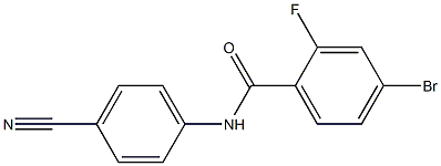 4-bromo-N-(4-cyanophenyl)-2-fluorobenzamide Structure