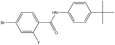 4-bromo-N-(4-tert-butylphenyl)-2-fluorobenzamide Structure