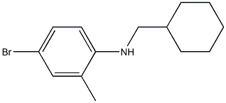 4-bromo-N-(cyclohexylmethyl)-2-methylaniline,,结构式