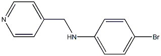 4-bromo-N-(pyridin-4-ylmethyl)aniline Structure