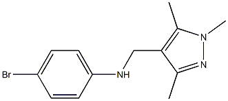 4-bromo-N-[(1,3,5-trimethyl-1H-pyrazol-4-yl)methyl]aniline Structure