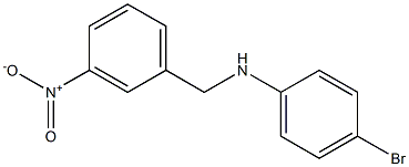 4-bromo-N-[(3-nitrophenyl)methyl]aniline Struktur